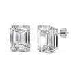 0.50ct Emerald-Cut Lab Diamond Stud Earrings 14kt White Gold (G-H, VS2-SI1)