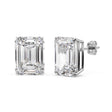 0.75ct Emerald-Cut Lab Diamond Stud Earrings 18kt White Gold (G-H, VS2-SI1)