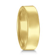 Dome Comfort Fit Wedding Ring Men's European Band 14k Yellow Gold (5mm)