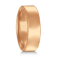 Dome Comfort Fit Wedding Ring Men's European Band 14k Rose Gold (6mm)