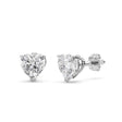 0.50ct Heart-Cut Diamond Stud Earrings 18kt White Gold (G-H, VS2-SI1)