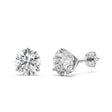 0.50ct. 3-Prong Martini Lab Diamond Stud Earrings Platinum (F-G, VS1)