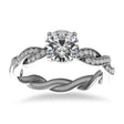 Diamond Infinity Twisted Engagement Ring 14k White Gold (0.22ct)