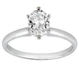 Six-Prong Palladium Engagement Ring Solitaire Setting