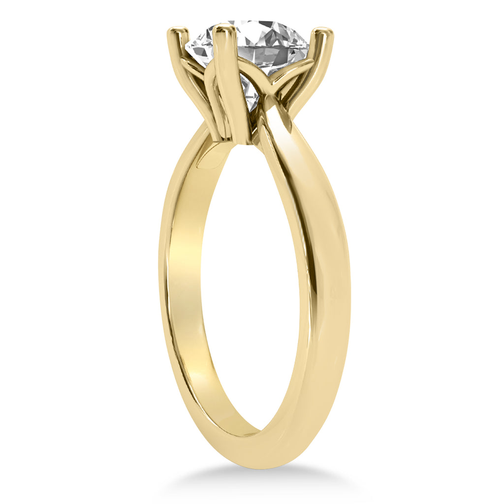 Diamond Fancy Engagement Ring 14k Yellow Gold