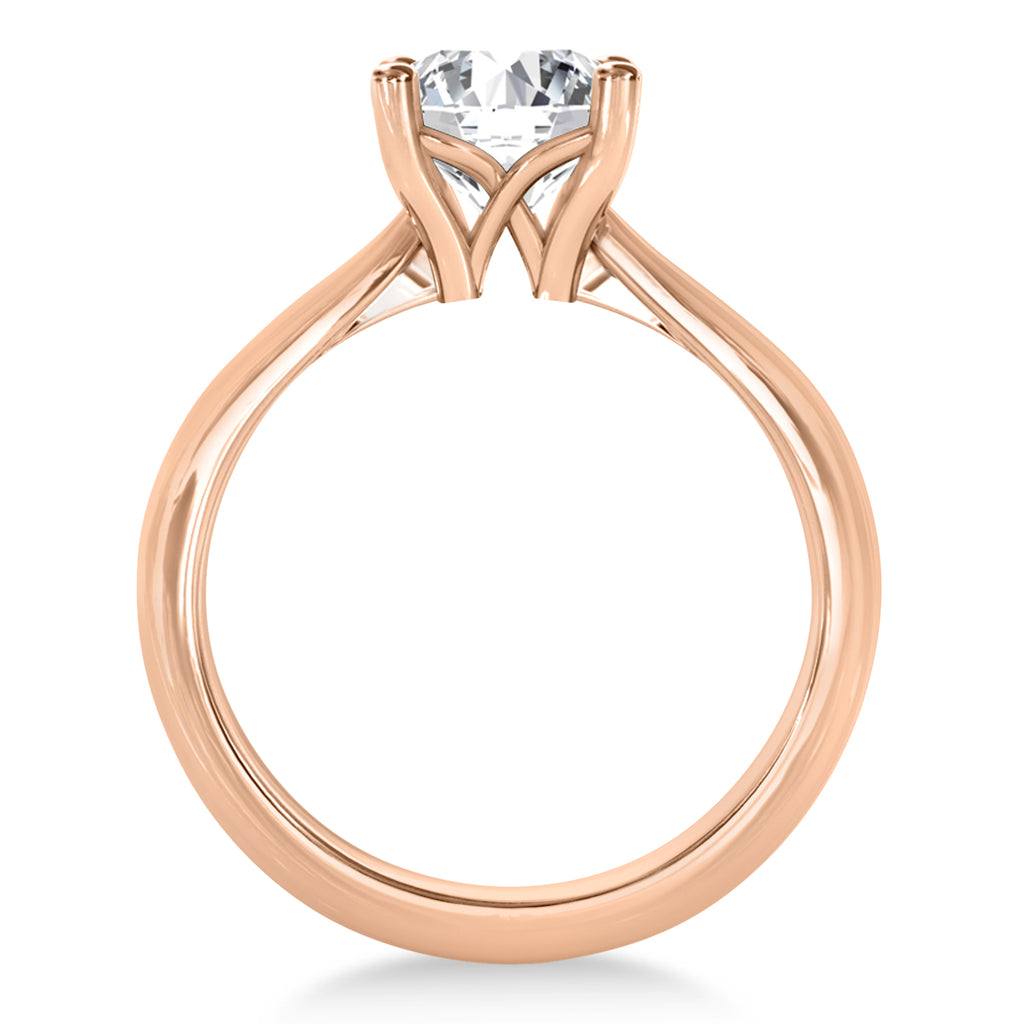 Diamond Fancy Engagement Ring 18k Rose Gold