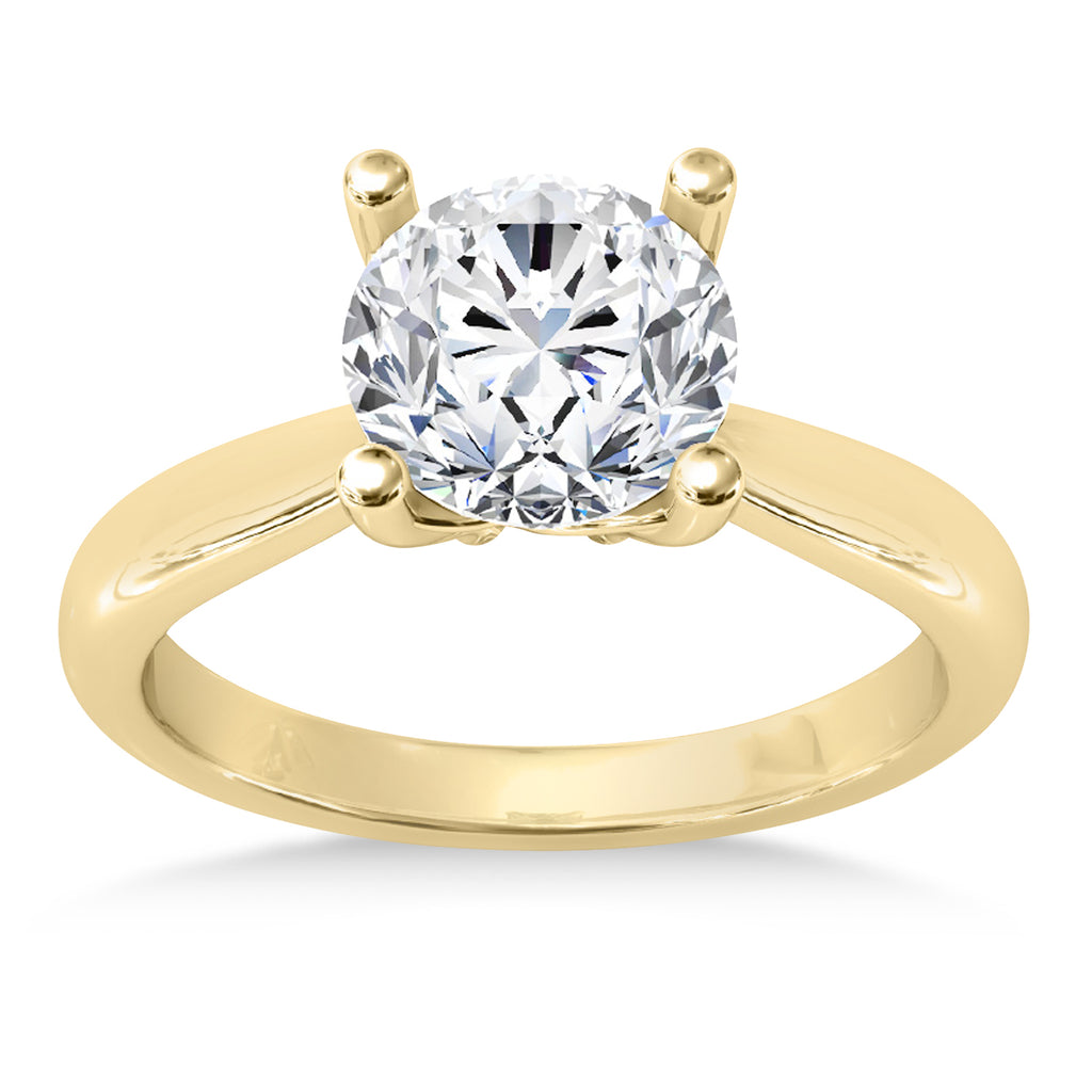 Diamond Fancy Engagement Ring 18k Yellow Gold