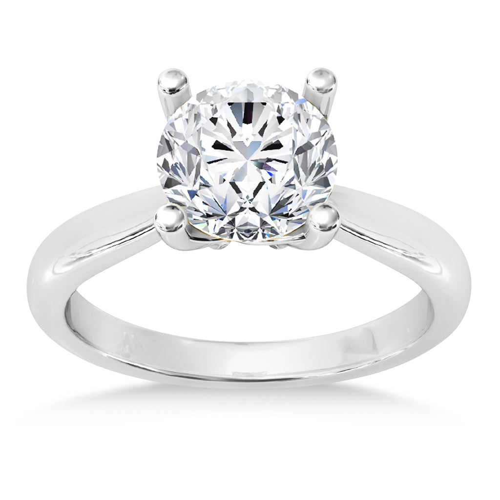 Diamond Fancy Engagement Ring Palladium