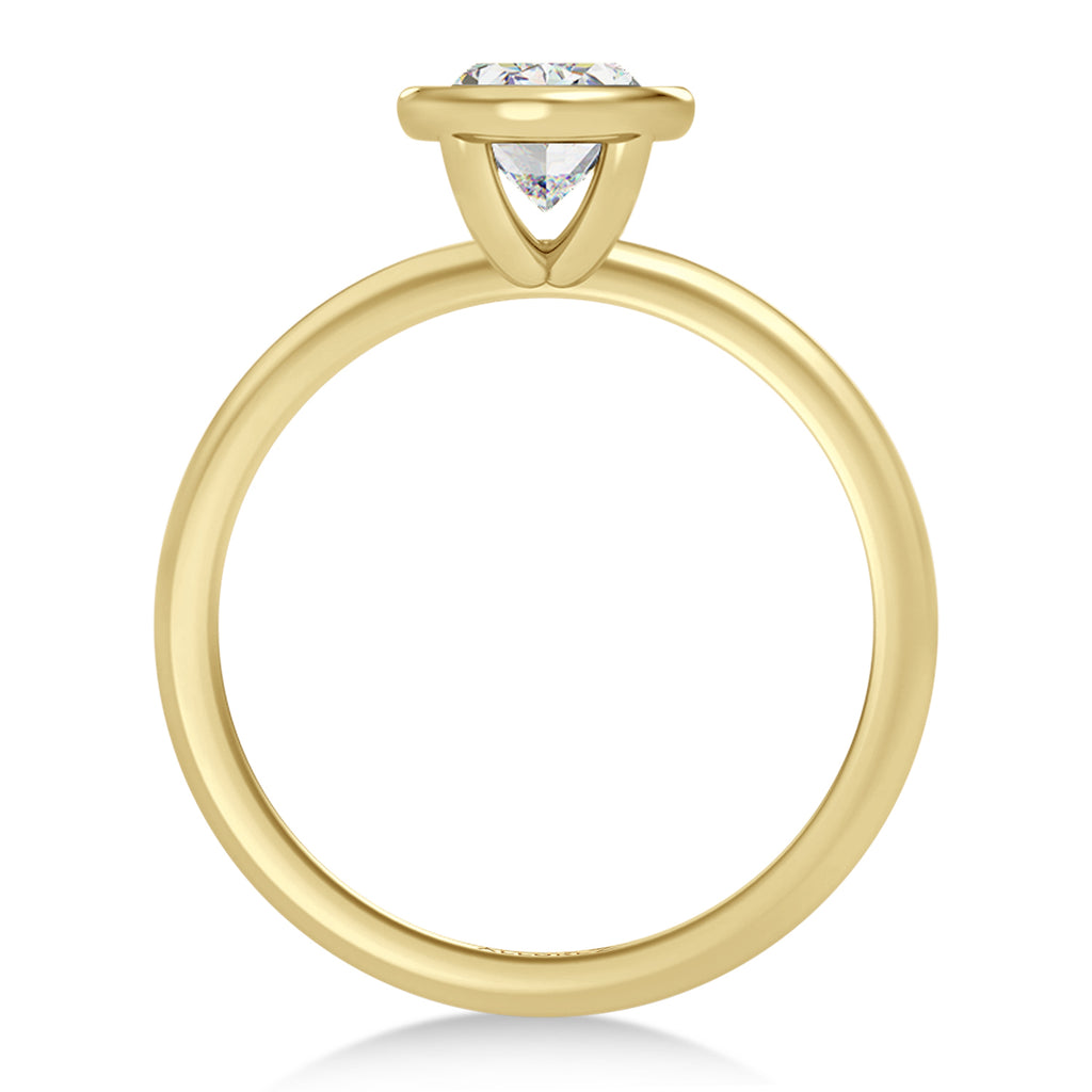 Heart Lab Diamond Bezel Engagement Ring 14K Yellow Gold (2.00ct)
