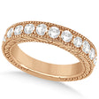 Antique Diamond Engagement Wedding Ring Band 18k Rose Gold (1.10ct)