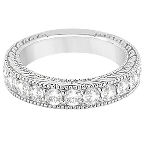 Antique Diamond Engagement Wedding Ring Band Platinum (1.10ct)