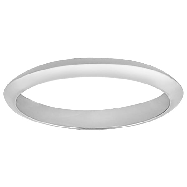 Six-Prong Knife Edge Solitaire Engagment Ring Set 14k White Gold