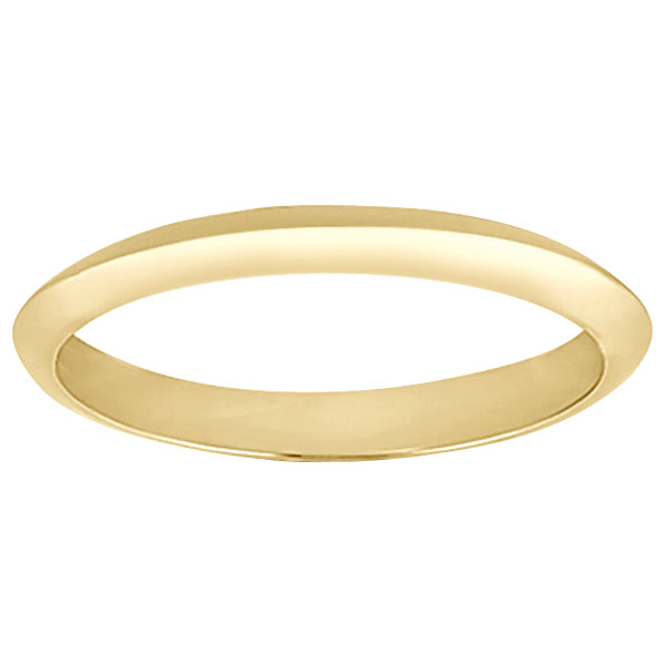 Six-Prong Knife Edge Solitaire Engagment Ring Set 14k Yellow Gold