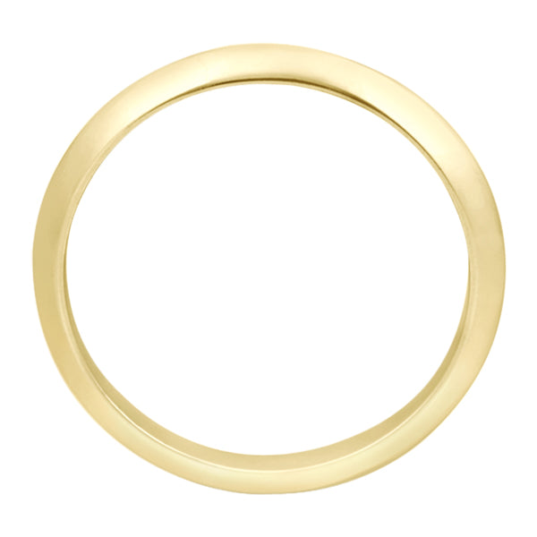 Knife Edge Wedding Ring Band in 18k Yellow Gold (2.7 mm)