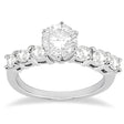Seven-Stone Diamond Engagement Ring in 14k White Gold (0.30 ctw)