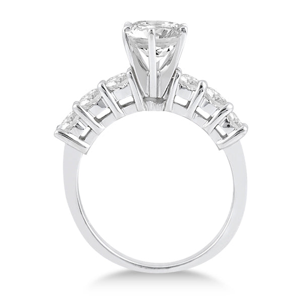 Seven-Stone Diamond Engagement Ring in 14k White Gold (0.30 ctw)
