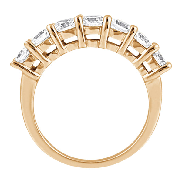 Semi-Eternity Diamond Wedding Band in 14k Rose Gold (0.35 ctw)