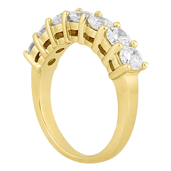 Semi-Eternity Diamond Wedding Band in 14k Yellow Gold (0.35 ctw)