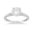 Petite Eternity Diamond Engagement Ring 14k White Gold (0.55ct)