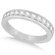 Channel Set Princess Diamond Wedding Band 18k White Gold (0.60ct)