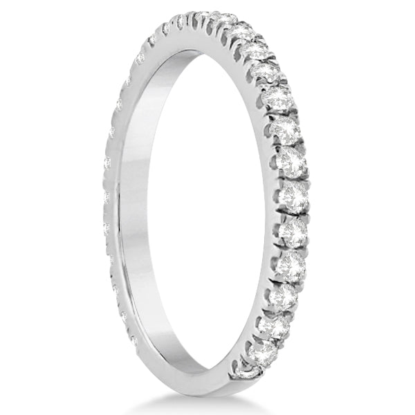 Round Diamond Eternity Wedding Ring 14K White Gold Diamond Band (0.58ct)