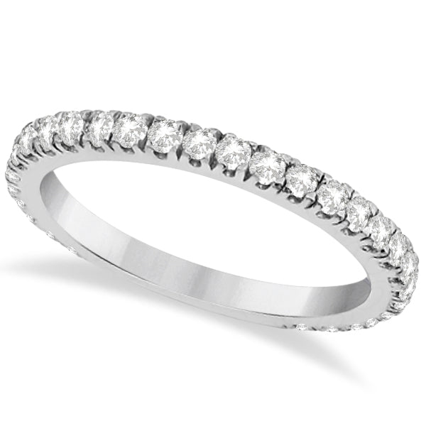 Round Diamond Eternity Wedding Ring platinum Diamond Band (0.58ct)