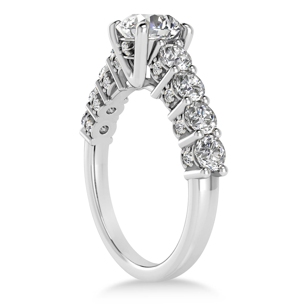 Diamond Prong Set Bridal Set Palladium (2.23ct)