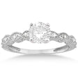 Petite Marquise Diamond Engagement Ring Platinum (0.10ct)