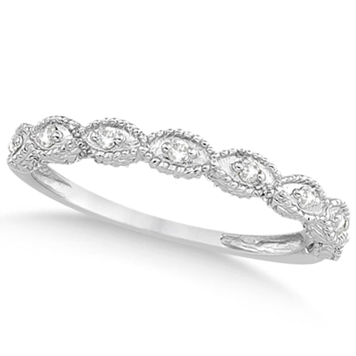 Pear-Cut Antique Style Lab Diamond Bridal Set in 14k White Gold (1.08ct)