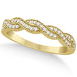 Diamond Infinity Semi Eternity Wedding Band 18k Yellow Gold (0.30ct)
