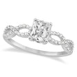 Infinity Radiant-Cut Lab Diamond Engagement Ring 18k White Gold (1.00ct)