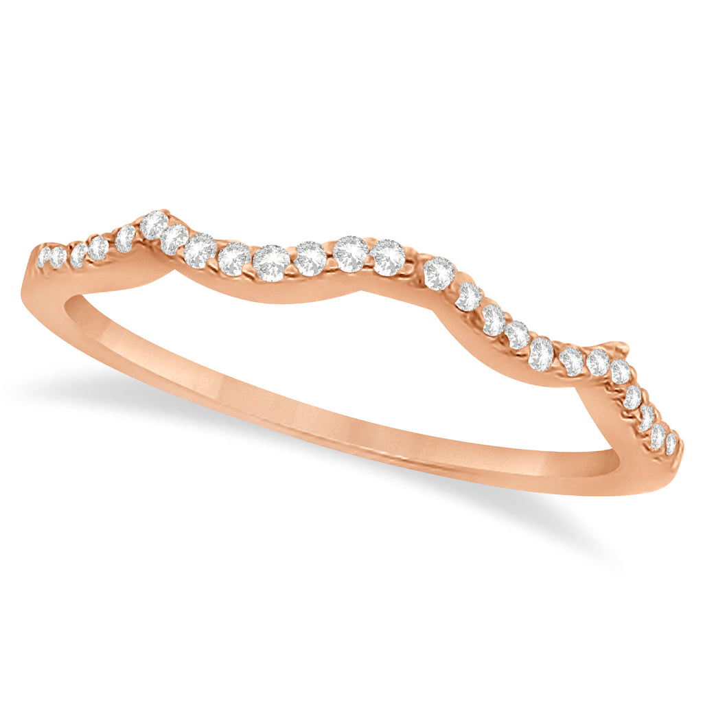 Infinity Pear-Cut Diamond Bridal Ring Set 18k Rose Gold (0.88ct)