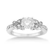 Butterfly Lab Diamond Engagement Ring Setting Palladium (0.20ct)