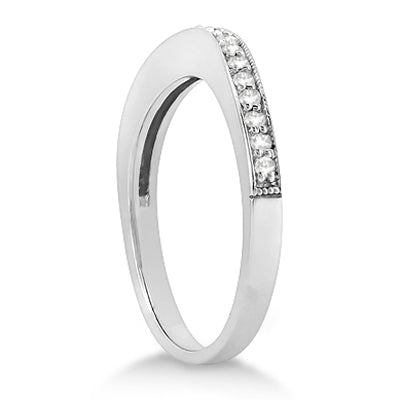 Princess Diamond Butterfly Bridal Ring Set 14k White Gold (0.76ct)