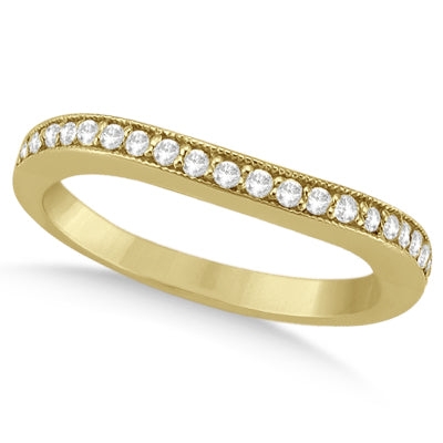 Round Diamond Butterfly Design Bridal Ring Set 14k Yellow Gold (0.96ct)