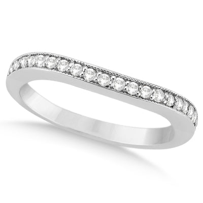 Butterfly Diamond & Blue Sapphire Bridal Set 18k White Gold (0.42ct)