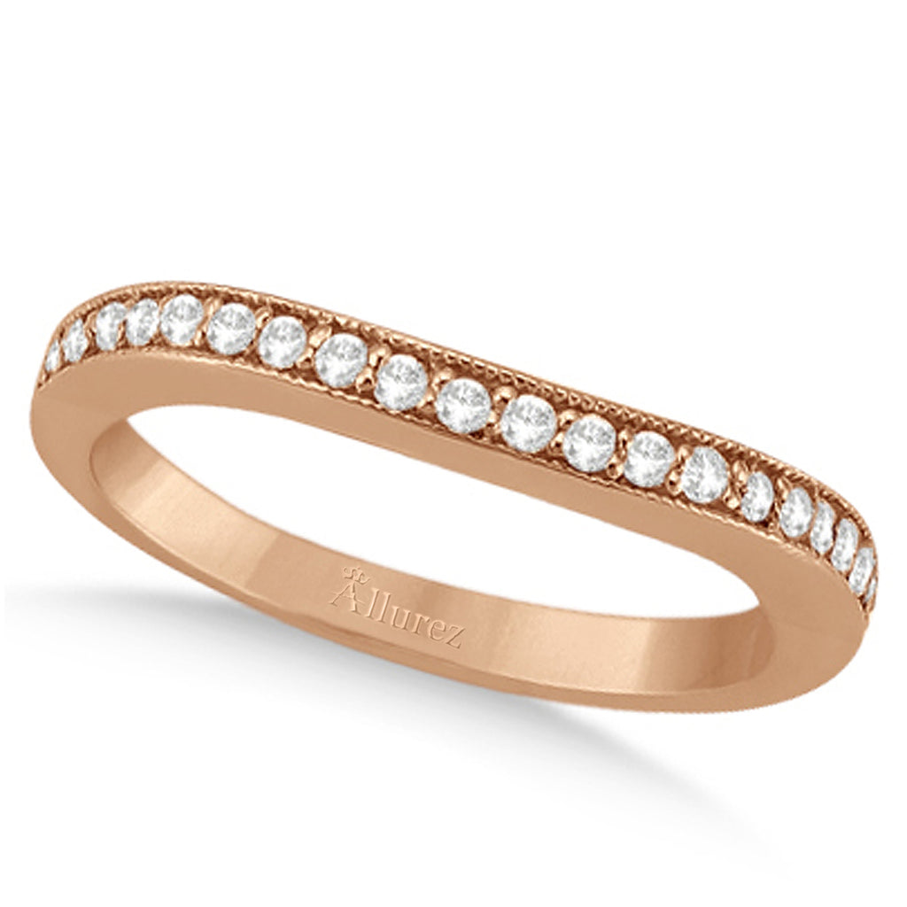 Butterfly Diamond & Ruby Bridal Set 14k Rose Gold (0.42ct)