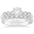 Diamond Bezel Set Bridal Set Setting 14k White Gold (0.19ct)