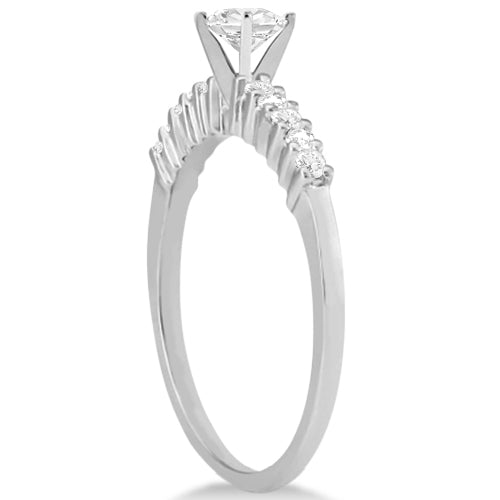 Petite Diamond Engagement Ring Setting Palladium (0.15ct)