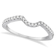 Bridal Contour Diamond Wedding Band 14k White Gold (0.21ct)