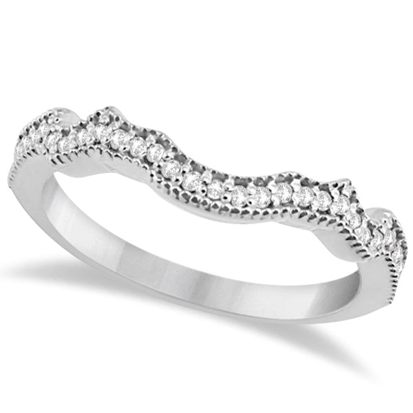 Butterfly Diamond & Pink Sapphire Engagement Set 18k White Gold (0.50ct)