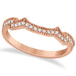 Milgrain Semi-Eternity Diamond Band Setting 18k Rose Gold (0.15ct)