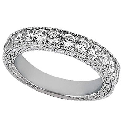 Cushion-Cut Vintage Style Diamond Bridal Set 14k White Gold (2.66ct)