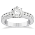 Classic Channel Set Diamond Engagement Ring 18K White Gold (0.30ct)