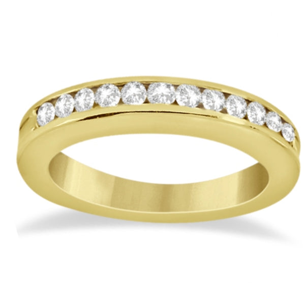 Classic Channel Set Diamond Bridal Ring Set 14K Yellow Gold (0.72ct)