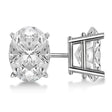 1.00ct. Oval-Cut Diamond Stud Earrings 18kt White Gold (G-H, VS2-SI1)