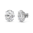 0.75ct. Oval-Cut Diamond Stud Earrings 18kt White Gold (G-H, VS2-SI1)