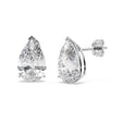 0.75ct Pear-Cut Diamond Stud Earrings 14kt White Gold (G-H, VS2-SI1)