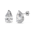 2.00ct Pear-Cut Diamond Stud Earrings 18kt White Gold (G-H, VS2-SI1)