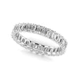 Emerald Cut Diamonds Eternity Ring Wedding Band in Platinum (2.24ct)